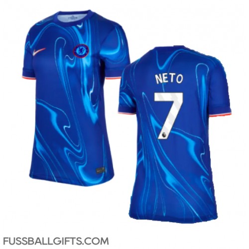 Chelsea Pedro Neto #7 Fußballbekleidung Heimtrikot Damen 2024-25 Kurzarm